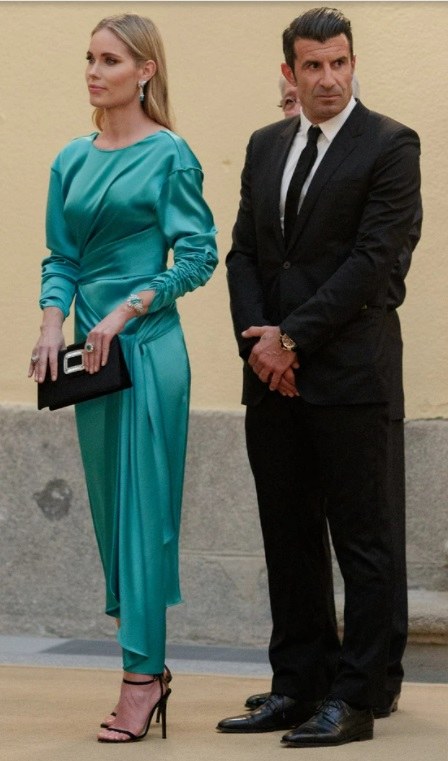 Luis Figo wraz z żoną /Getty Images/Getty Images for ACM /Getty Images