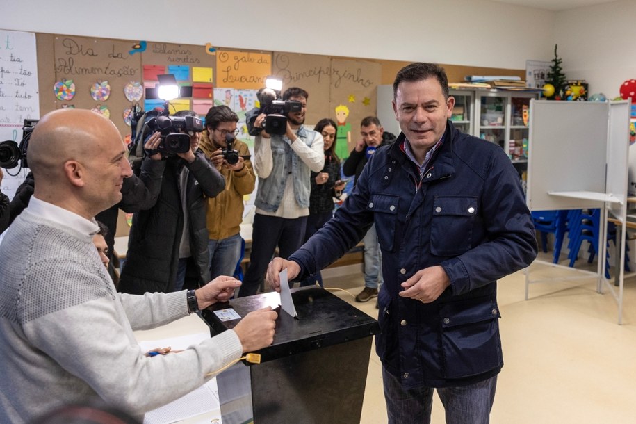 Luis Montenegro - lider Sojuszu Demokratycznego /JOSE COELHO /PAP/EPA