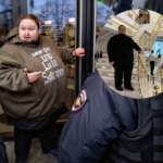 Luka Safronow waży 270 kg i przykuł się do drzwi. To syn rosyjskiego artysty!
