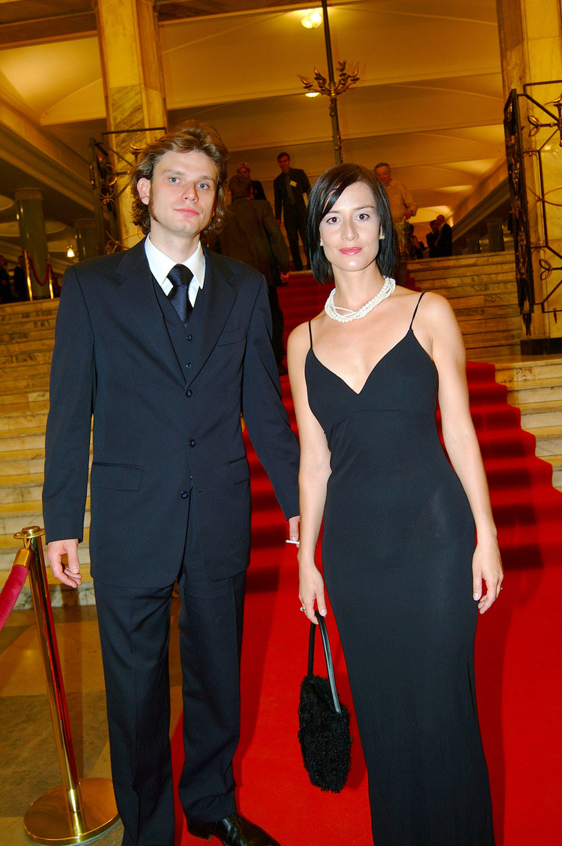 Łukasz Barczyk i Maja Ostaszewska, 2003 rok /Prończyk /AKPA