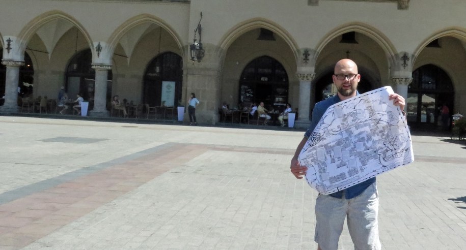 Łukasz Kaliciński - współautor Krakowskiej Mapy Skarbów. /Paweł Pawłowski /RMF FM