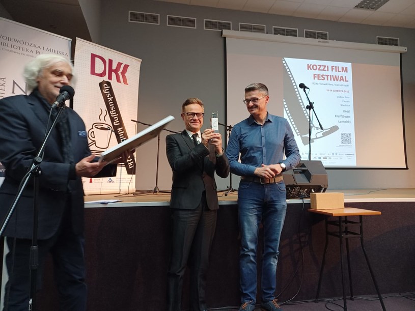 Łukasz Maciejewski odbiera Nagrodę "Klaps" dla Krytyka Filmowego Roku /materiały prasowe