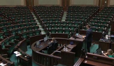 Łukasz Mejza show. Nietypowe przemówienie w Sejmie