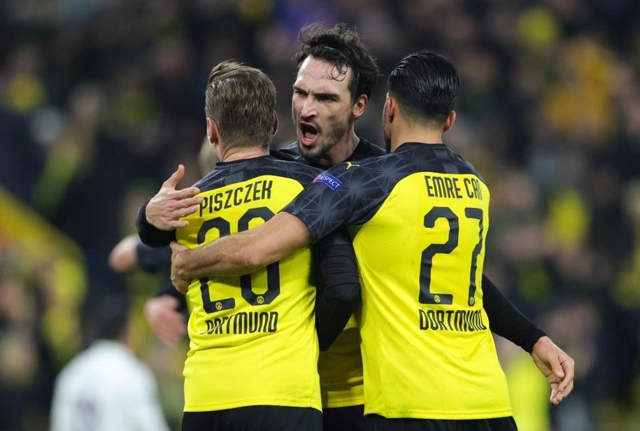 Łukasz Piszczek, Mats Hummels i Emre Can /Friedemann Vogel /PAP/EPA