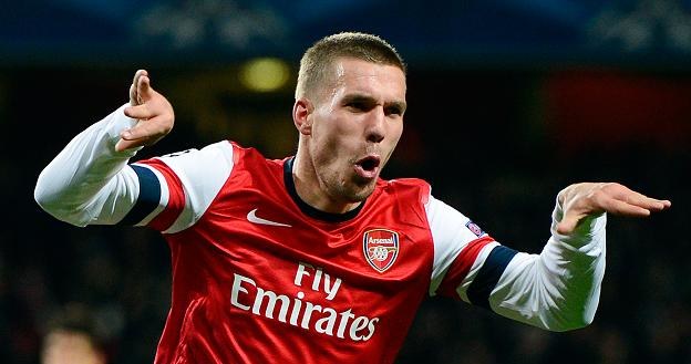 Łukasz Podolski w barwach Arsenalu /AFP