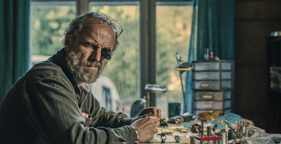 Łukasz Simlat na planie "Sonaty" /Jarosław Sosiński /Materiały prasowe