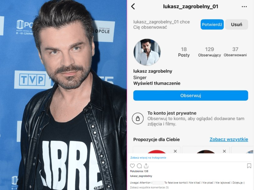 Łukasz Zagrobelny /Instagram @lukasz_zagrobelny /MWMedia