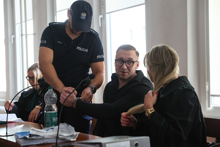 Łukasz Żak na sali rozpraw Sądu Rejonowego dla Warszawy-Śródmieścia /Leszek Szymański /PAP