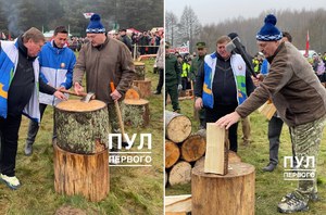 Łukaszenka chce się z Polską dzielić drewnem, bo u nas "kupić nie można"