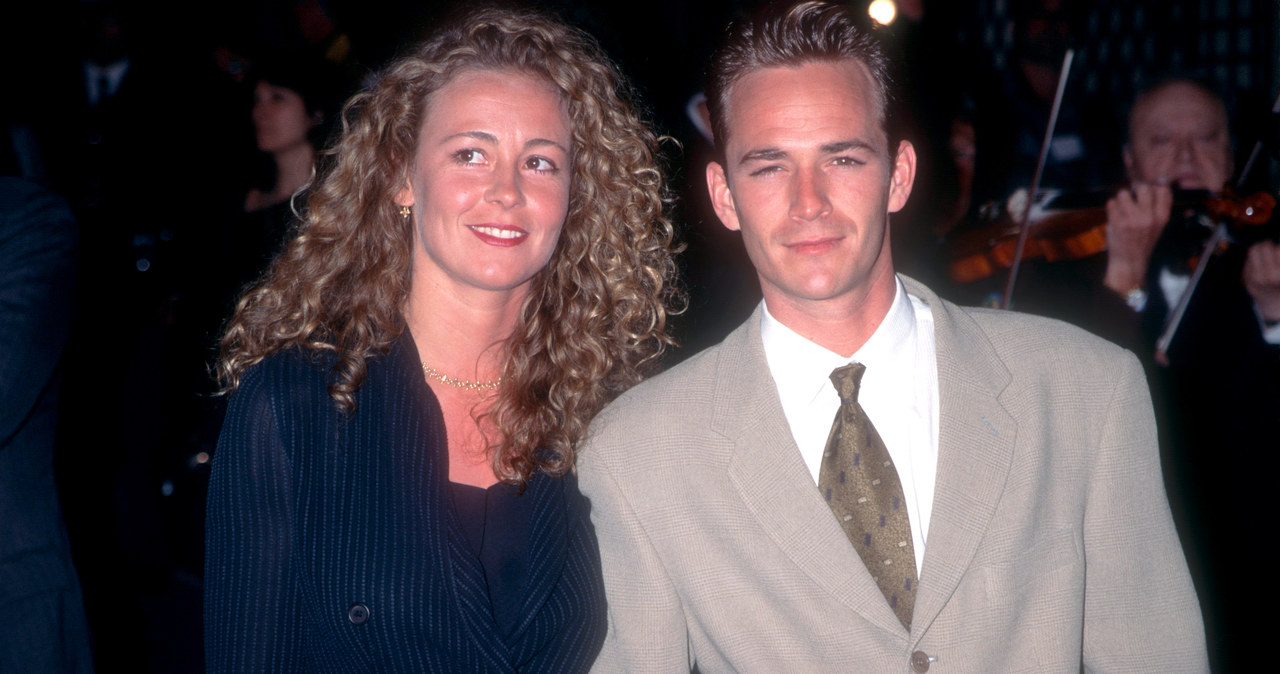 Luke Perry z pierwszą żoną Minnie Sharp, fot. Ron Davis /Getty Images