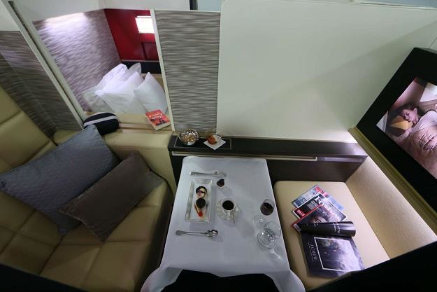 Luksusowe kabiny w samolotach Airbus a380 linii lotniczych Etihad Airways /AFP