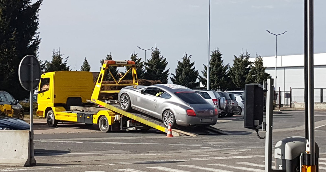 Luksusowy Bentley trafił na policyjny parking / Fot: Straż Graniczna /Informacja prasowa