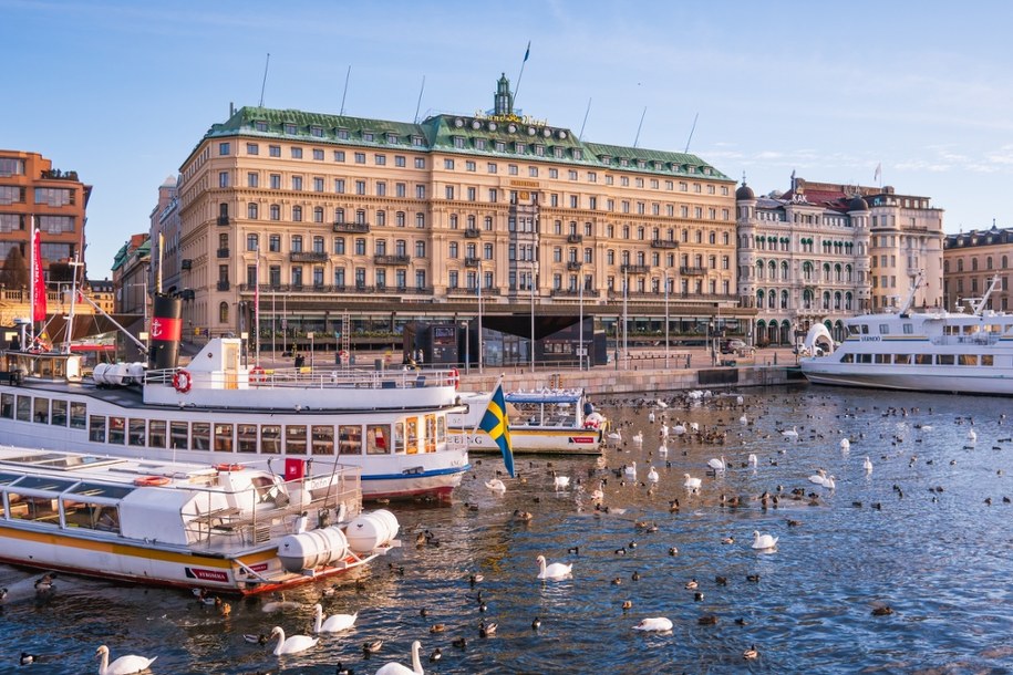 Luksusowy Grand Hotel w stolicy Szwecji Sztokholmie