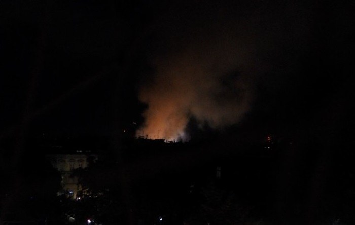 Łuna jest widoczna z oddali /Gorąca Linia RMF FM /