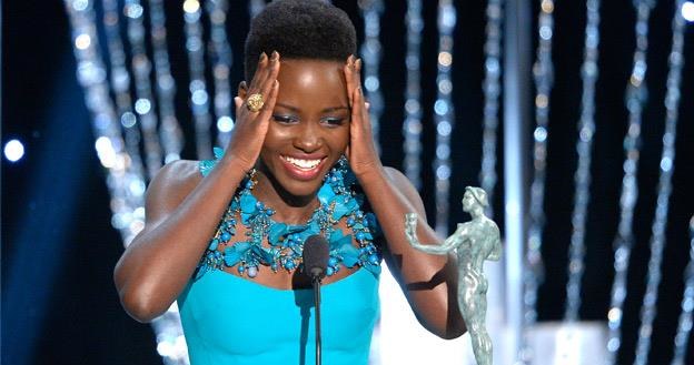 Lupita Nyong'o odebrała nagrodę od Amerykańskiej Gildii Aktorów /AFP