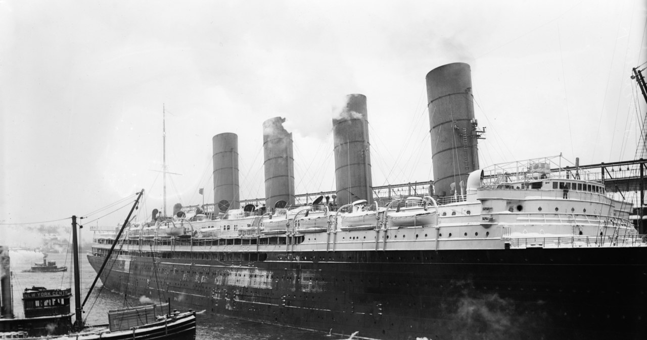 "Lusitania" w Nowym Jorku (1910-15) /Granger History Collection /Agencja FORUM