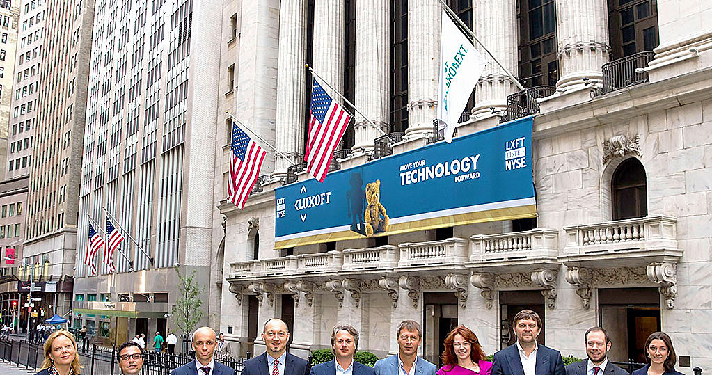 Luxoft jest spółką notowaną na NYSE. Zdjęcie z debiutu na nowojorskim parkiecie /.