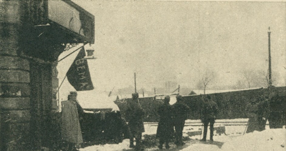 Lwów w czasie walk w listopadzie 1918 roku. na zdjęciu Placówka "Bema" /Polona /Biblioteka Narodowa
