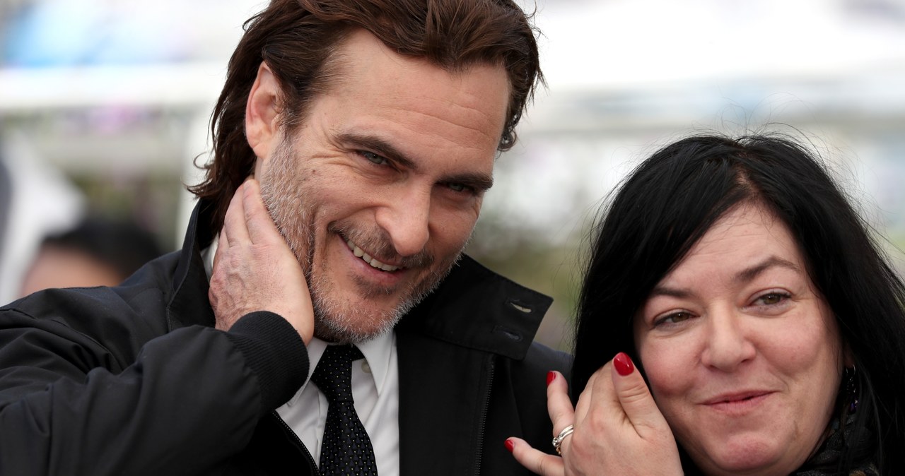 Lynne Ramsay i  Joaquin Phoenix na festiwalu w Cannes 2017 /Getty Images