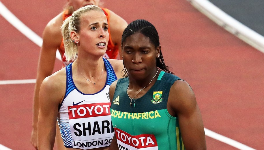 Lynsey Sharp i Caster Semenya /SEAN DEMPSEY /PAP/EPA