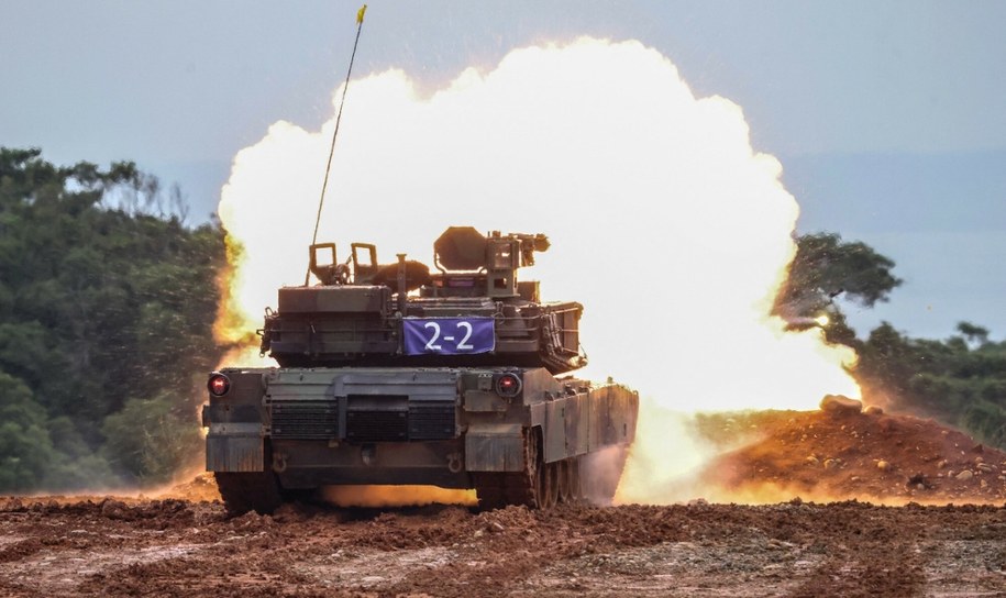 M1A2T Abrams produkcji amerykańskiej, służący w siłach zbrojnych Tajwanu /I-HWA CHENG/AFP/East News /East News