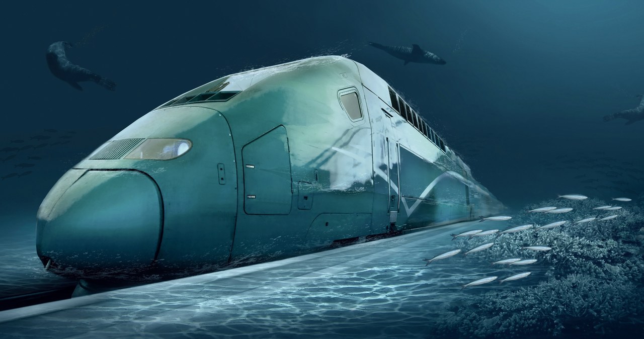 Ma być najszybszym pociągiem na świecie. Będzie się poruszał po... dnie morza /123RF/PICSEL /Pixel