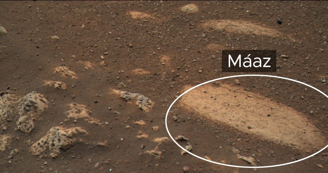 Máaz to jedna z ciekawszych skał znalezionych na Marsie /NASA