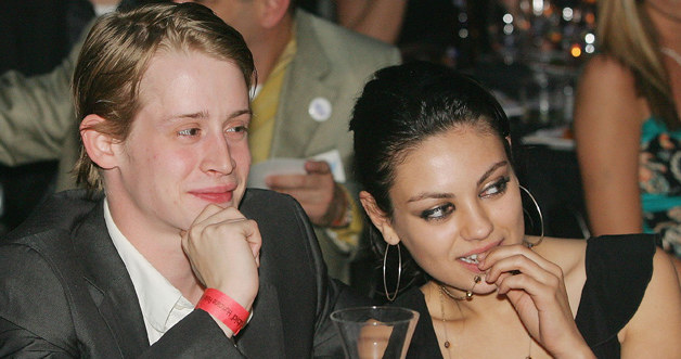 Macaulay Culkin i Mila Kunis /Ethan Miller /Getty Images