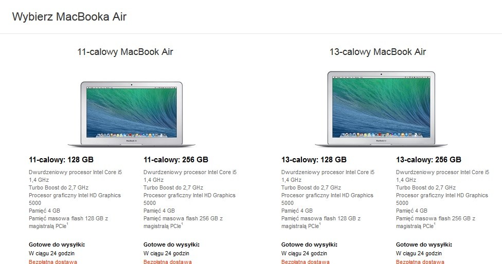 MacBook Air 2014 /materiały prasowe