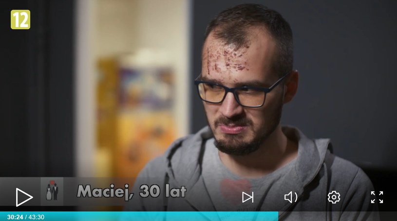 Maciej, bohater programu "Ślub od pierwszego wejrzenia" /player.pl /TVN