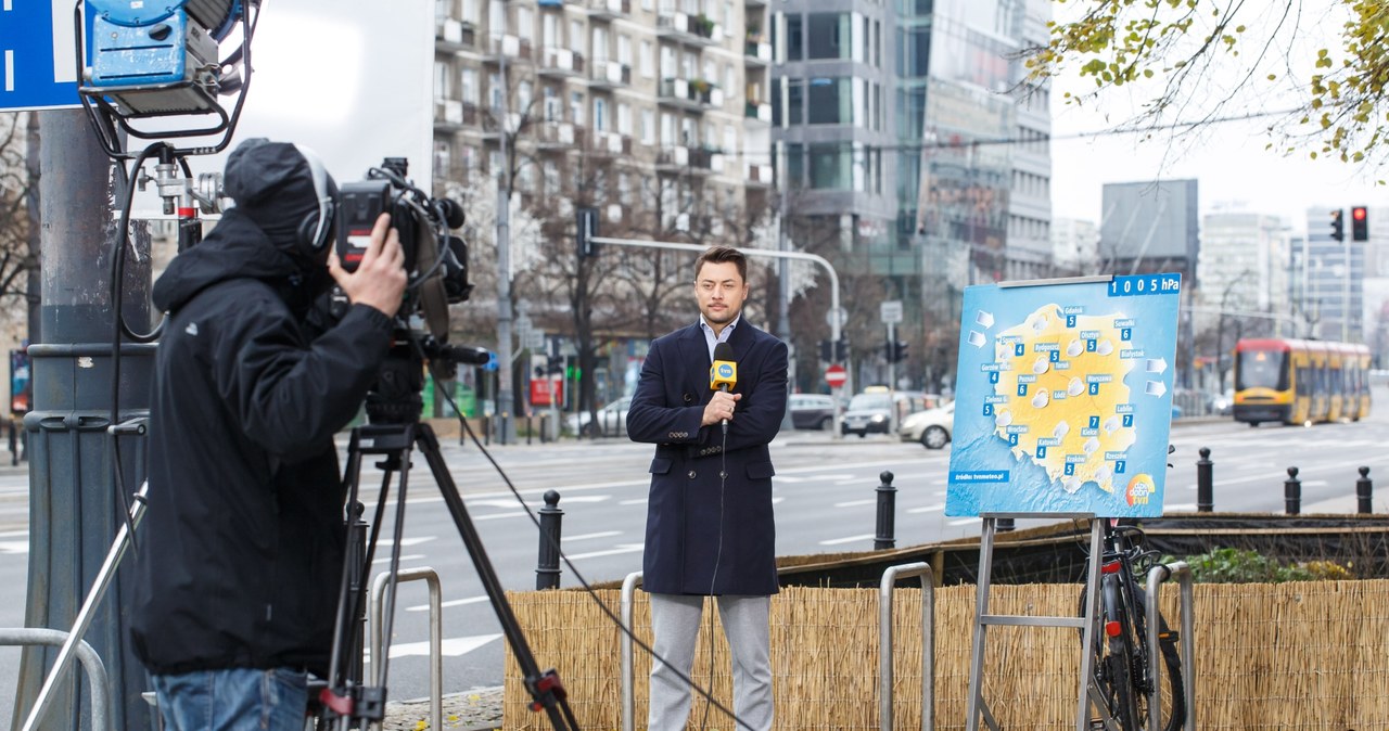 Maciej Dolega prezentował w TVN pogodę /ForumGwiazd.com.pl   /Agencja FORUM