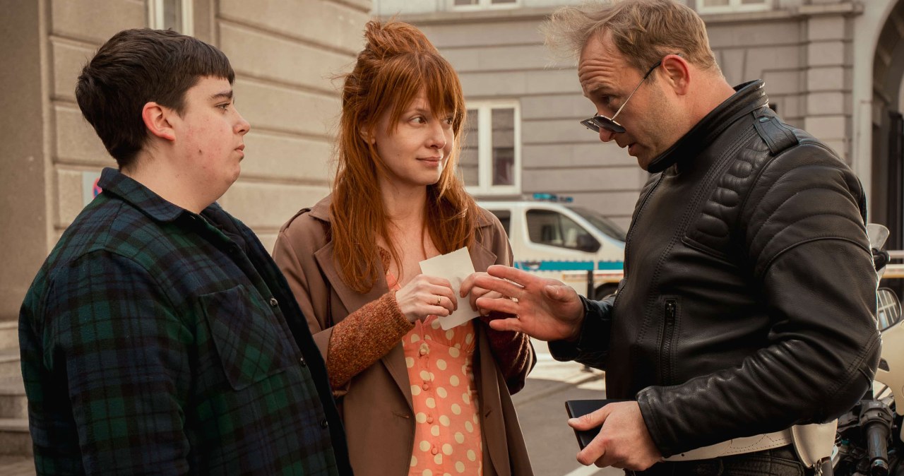 Maciej Karaś, Karolina Gruszka i Borys Szyc na planie filmu "Za duży na bajki 3" /Karolina Grabowska /Źródło: AIM