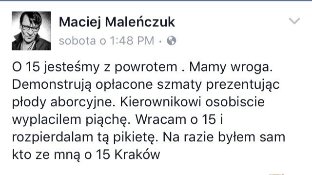 Maciej Maleńczuk na Facebooku /oficjalna strona wykonawcy
