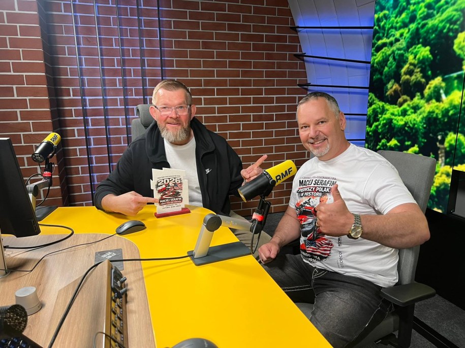 Maciej Serafin i dziennikarz RMF FM Tomasz Staniszewski /RMF FM