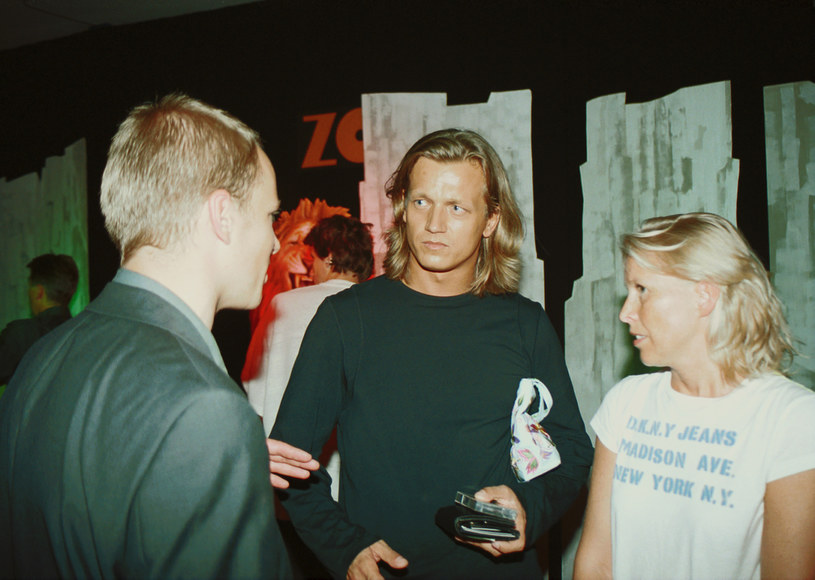 Maciej Stuhr i Jarosław Jakimowicz, 2001 rok /Mikulski /AKPA