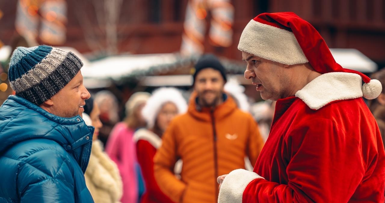 Maciej Stuhr i Tomasz Karolak w scenie z filmu "Listy do M.: Pożegnania i powroty" /materiały prasowe