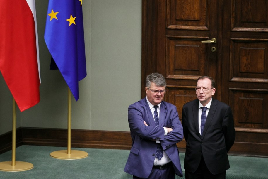 Maciej Wąsik i Mariusz Kamiński w Sejmie, 14 listopada 2023 rok. /Piotr Molecki /East News