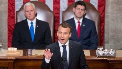 Macron na Kapitolu: Zamknięcie drzwi na świat nie powstrzyma ewolucji