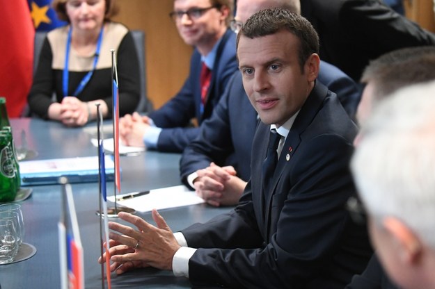 Macron na spotkaniu z przywódcami państw Grupy Wyszehradzkiej /PAP/Bartłomiej Zborowski /PAP