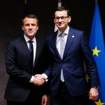 Macron poruszył na spotkaniu z Morawieckim kwestię praworządności w Polsce