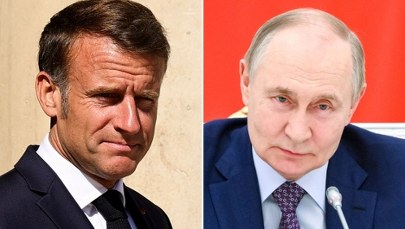 Macron rozmawiał z Putinem po latach przerwy. Padły oskarżenia