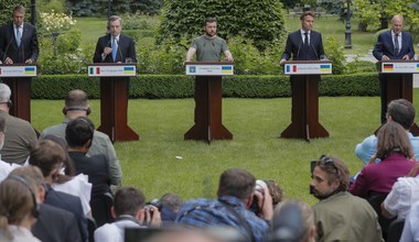 Macron, Scholz, Draghi i Iohannis w Kijowie. "Jedno przesłanie"