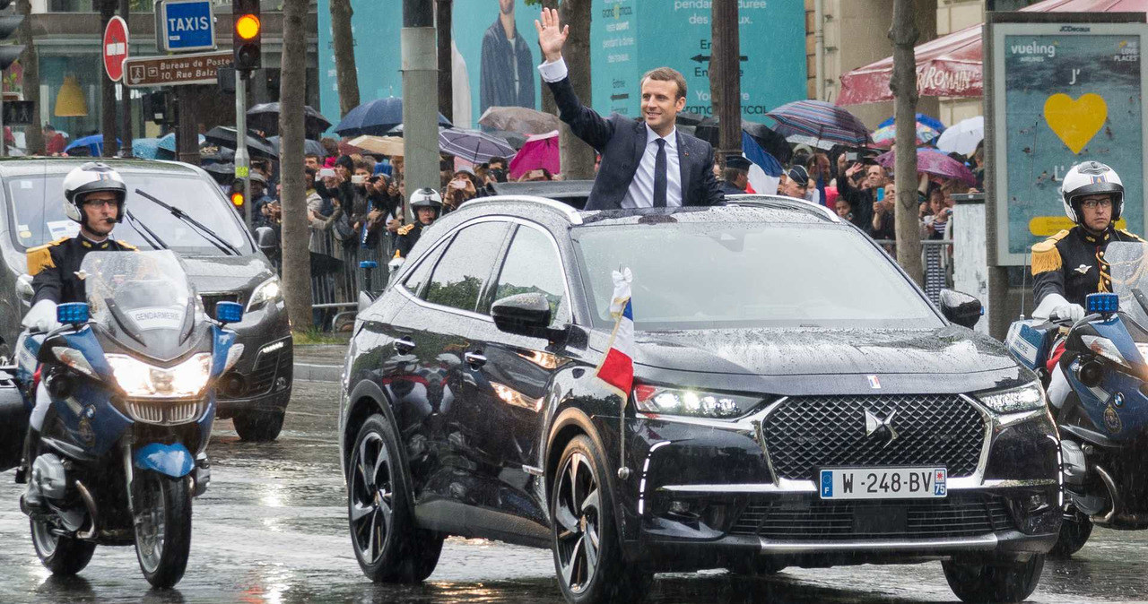 Macron w DS 7 Crossback /Informacja prasowa