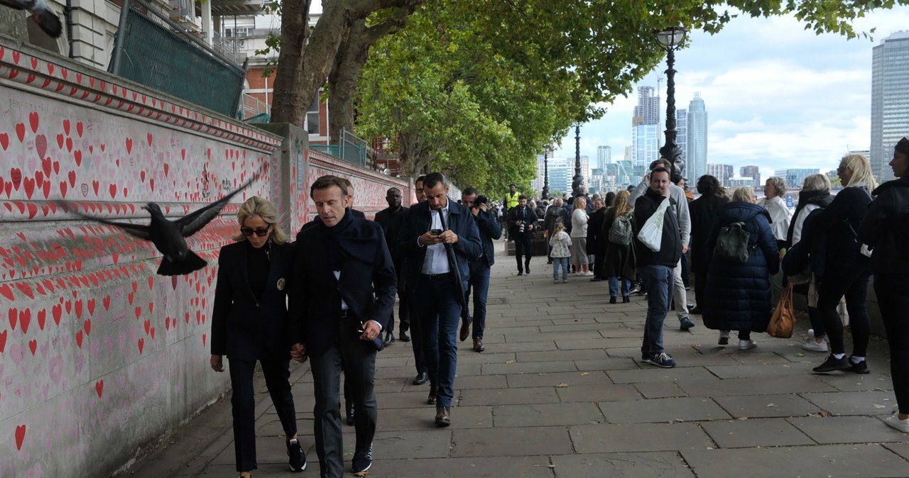 Macronowie w Londynie /Getty Images