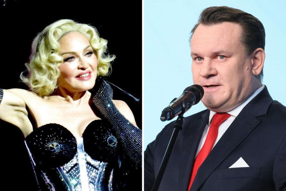 Madonna i Dominik Tarczyński /Matthew Rettenmund / SplashNews.com / Pawel Wodzynski /East News