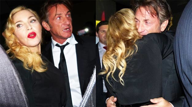 Madonna i Sean Penn: Czułe przywitanie po latach. /Splashnews