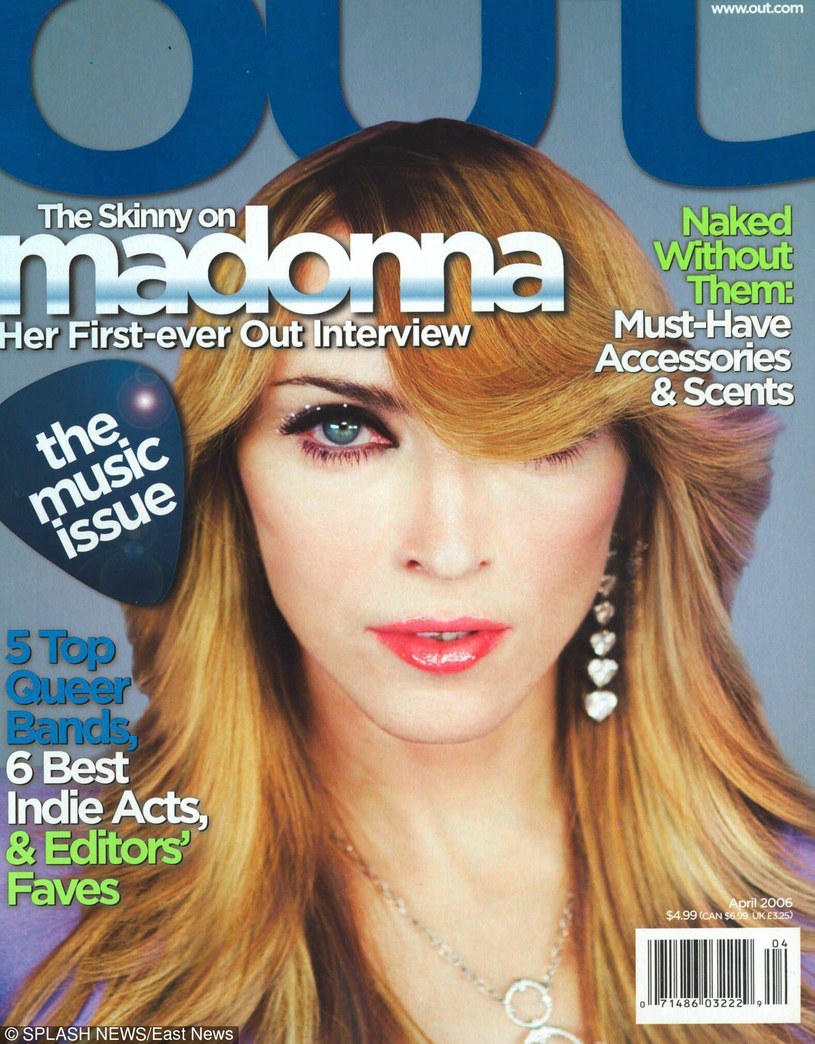 Madonna na okładce magazynu "Out" /Splash News /East News