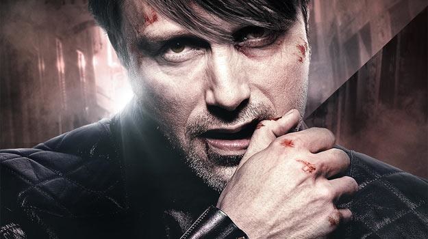 Mads Mikkelsen na plakacie trzeciego sezonu "Hannibala" /materiały dystrybutora