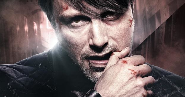 Mads Mikkelsen na plakacie trzeciego sezonu "Hannibala" /materiały dystrybutora