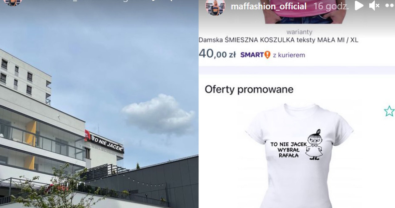 Maffashion ironizuje żądanie TVP i umieszcza "sprostowanie" wszędzie fot. https://www.instagram.com/maffashion_official/ /Instagram /Instagram